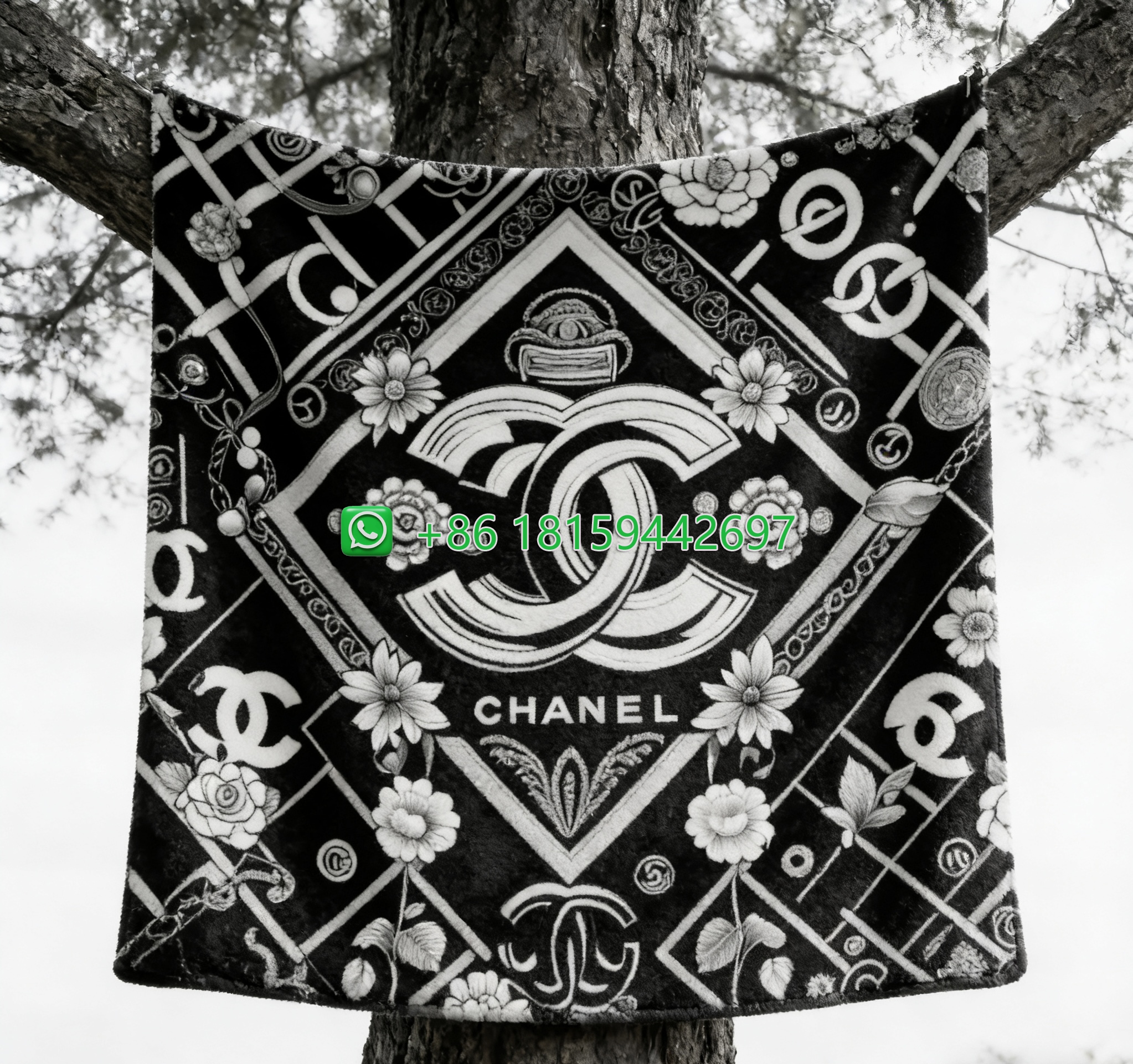 Chanel Throw Blankets